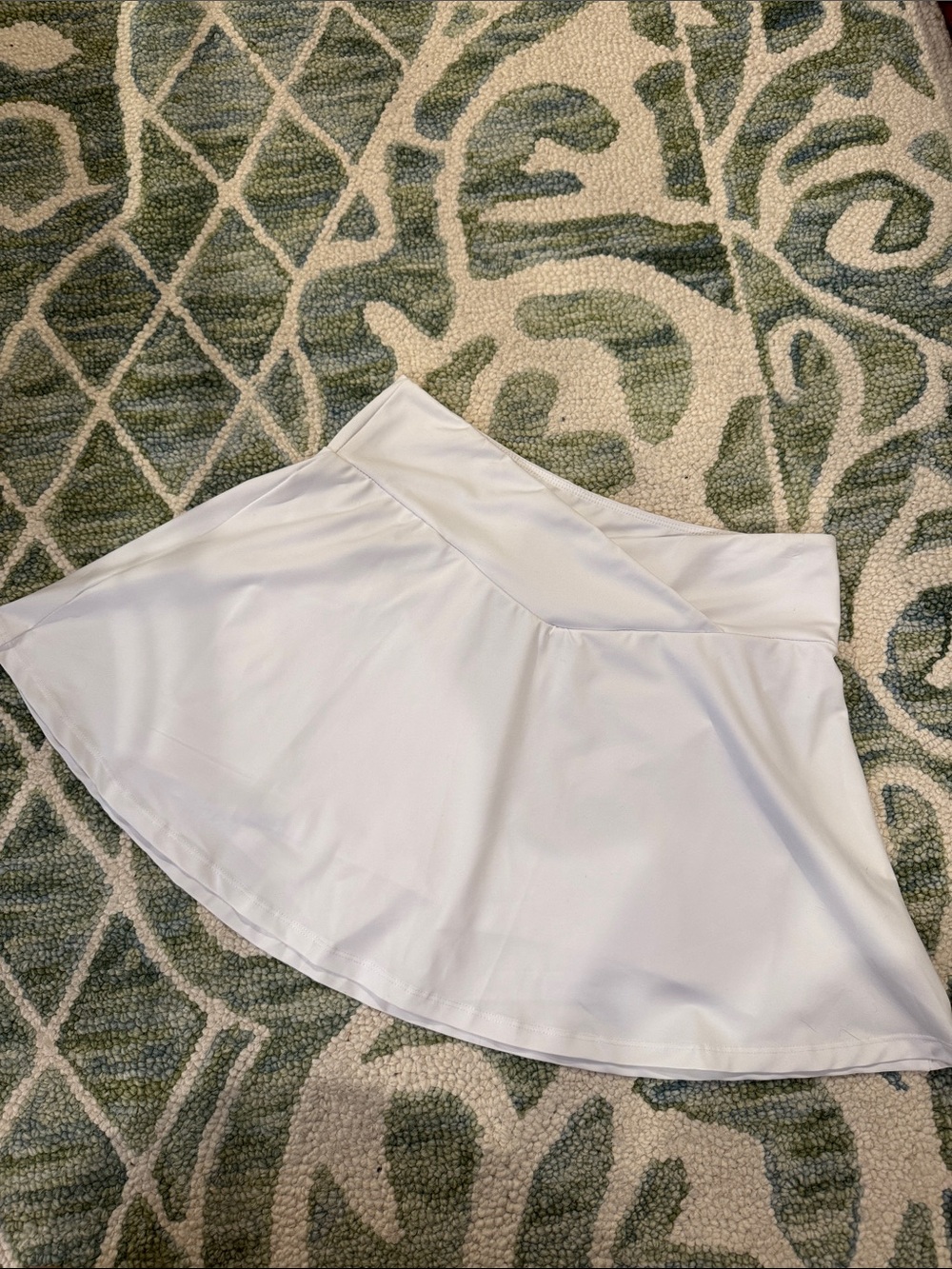 White tennis skort